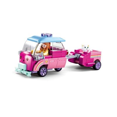 Sluban Girl's dream auto met aanhanger