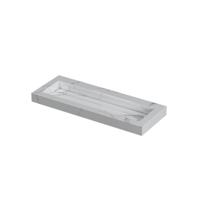 INK Pitch Wastafel Keramische Slab Centraal met Drain en Front en Side Skirts Zonder Kraangat - 1200x450x90 mm - Statuario Glans - thumbnail