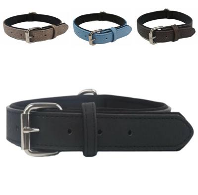 Nobleza Hondenhalsband gevoerd - Vegan leer - 40 cm