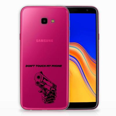 Samsung Galaxy J4 Plus (2018) Silicone-hoesje Gun Don't Touch My Phone Samsung Galaxy J4 Plus (2018) Silicone-hoesje Gun Don't Touch My Phone