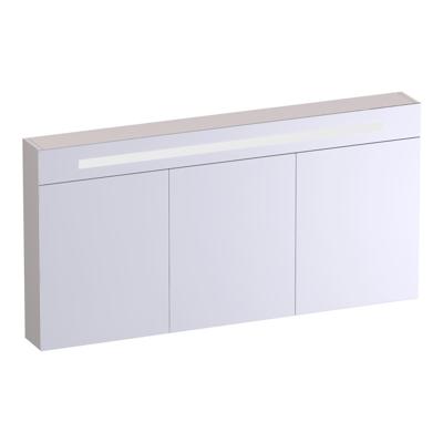 Brauer Promise Deluxe Spiegelkast - 140 cm - met Verlichting - 3 Dubbelzijdige Spiegeldeuren - Mat Zand