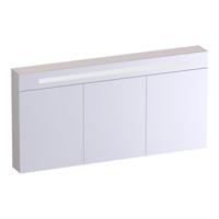 Brauer Promise Deluxe Spiegelkast - 140 cm - met Verlichting - 3 Dubbelzijdige Spiegeldeuren - Mat Zand - thumbnail