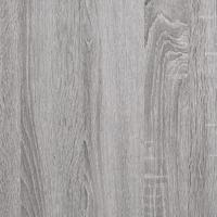 Opbergbankje 42x42x45 cm bewerkt hout grijs sonoma eikenkleurig - thumbnail