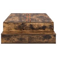 Opbergbedframe Gerookt eiken 236.5 x 80 x 31.5 cm Bewerkt hout - thumbnail