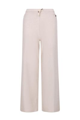 Like Flo winter wide leg broek meisjes - beige - Flun - rib - glitter