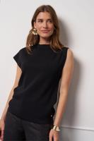 Studio Anneloes Fanny Button Top 13344 T-shirt Korte Mouw 9000 Black - thumbnail