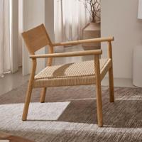 Kave Home Fauteuil 'Yalia' Eikenhout, kleur Naturel - thumbnail