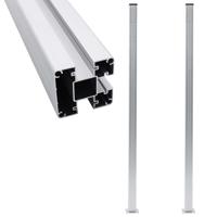 VidaXL Schuttingpalen 2 st 185 cm aluminium - thumbnail