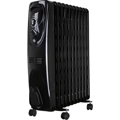 Zwarte Oliegevulde Radiator met 3 Warmtestanden - 2300 Watt