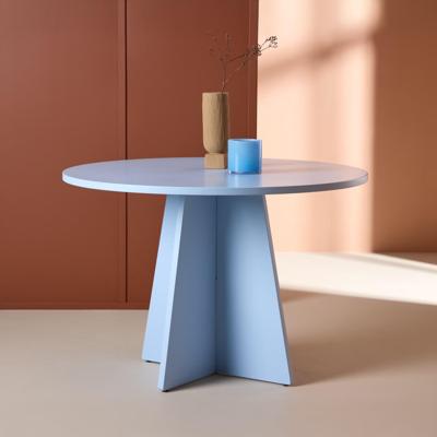 Nohr Ronde Eettafel 'Cynthiaann' MDF, 110cm, kleur Blauw