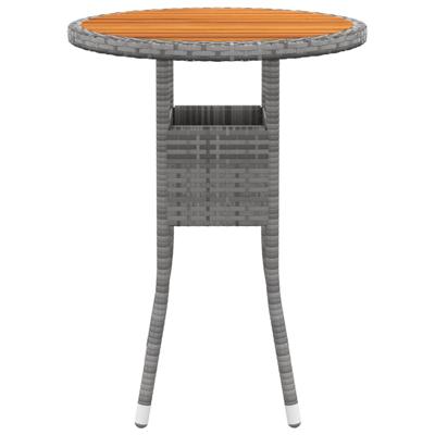 5-delige Loungeset poly rattan grijs - thumbnail