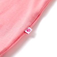 Kindershirt 92 fluorescerend felroze - thumbnail