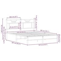 Bedframe zonder matras hout sonoma eikenkleurig 140x200 cm - thumbnail