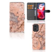 Motorola Moto G24 | G04 | G24 Power | Bookcase | Marmer Oranje - thumbnail