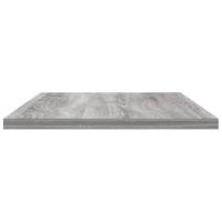 Wandschappen 4 st 60x20x1,5 cm bewerkt hout grijs sonoma eiken - thumbnail