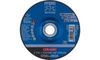 PFERD TOOLS 69901759 E 150-7 CERAMIC SGP STEELOX Afbraamschijf gebogen Diameter 150 mm Boordiameter 22.23 mm RVS, Staal 10 stuk(s) - thumbnail