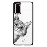Samsung Galaxy S20 glazen hardcase - Peekaboo - thumbnail