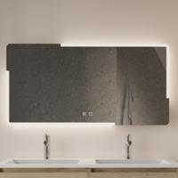 Badkamerspiegel Gliss Design Melite 140x70 cm Met LED Incl. Verwarming - thumbnail