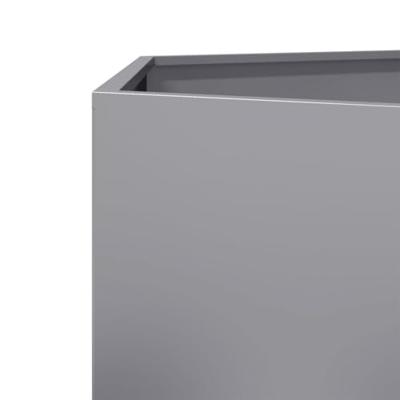 VidaXL Plantenbak zeshoek 46x40x45 cm gegalvaniseerd staal