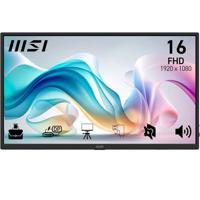 MSI PRO MP165DE LED-monitor Energielabel E (A - G) 39.6 cm (15.6 inch) 1920 x 1080 Pixel 16:9 4 ms HDMI, USB-C, Hoofdtelefoonaansluiting IPS LED - thumbnail