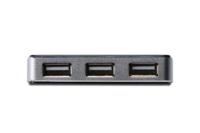 Digitus DA-70220 USB 2.0-hub 4 poorten Zwart, Zilver - thumbnail