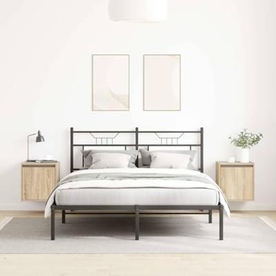 Nachtkastjes 2 st wandgemonteerd 38x34x40 cm sonoma eikenkleur