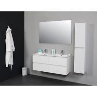 Badkamermeubel Boss & Wessing Pepper Wastafel Porselein Twee Kraangaten 120x55x46 cm Wit Boss & Wessing - thumbnail