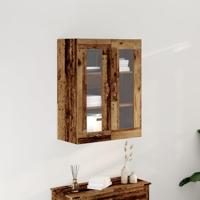 Wandkast Wandgemonteerd Oudhout 69,5 x 34 x 90 cm Bewerkt hout - thumbnail