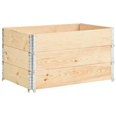 VidaXL 3 st plantenbakken verhoogd 50x100 cm massief grenenhout