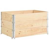 VidaXL 3 st plantenbakken verhoogd 50x100 cm massief grenenhout - thumbnail
