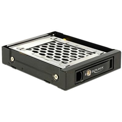 Delock 47228 3,5 mobiel rack voor 1 x 2,5 SATA/SAS HDD/SSD met trillingsbescherming