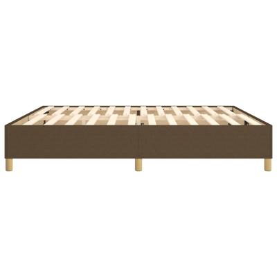 Bedframe zonder matras 120x190 cm stof donkerbruin Bedframe zonder matras 120x190 cm stof donkerbruin