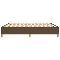 Bedframe zonder matras 120x190 cm stof donkerbruin - thumbnail