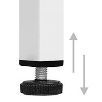 Opbergkast 42,5x35x101,5 cm staal wit - thumbnail