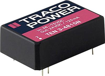 TracoPower TEN 3-2415N DC/DC-converter, print 24 V/DC 24 V/DC 125 mA 3 W Aantal uitgangen: 1 x Inhoud 10 stuk(s) TracoPower TEN 3-2415N DC/DC-converter, print 24 V/DC 24 V/DC 125 mA 3 W Aantal uitgangen: 1 x Inhoud 10 stuk(s)