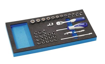 Promat/Tecwerk Gereedschapsmodule | 36-delig 1/3-module | dopsleutel - 4000871247 Promat/Tecwerk Gereedschapsmodule | 36-delig 1/3-module | dopsleutel - 4000871247