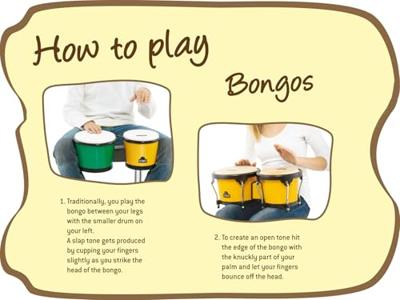 Nino Percussion NINO17B-BK 6.5 en 7.5 inch bongo blauw