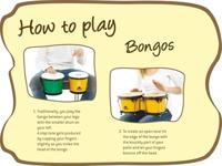 Nino Percussion NINO17B-BK 6.5 en 7.5 inch bongo blauw - thumbnail