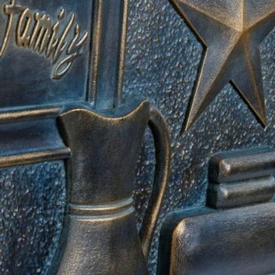 Wanddecoratie DKD Home Decor Koper 60 x 4 x 40 cm (2 Stuks) (2 pcs) Wanddecoratie DKD Home Decor Koper 60 x 4 x 40 cm (2 Stuks) (2 pcs)