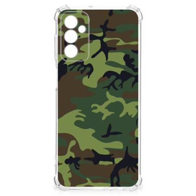 Samsung Galaxy M13 4G | M23 Doorzichtige Silicone Hoesje Army Dark Samsung Galaxy M13 4G | M23 Doorzichtige Silicone Hoesje Army Dark
