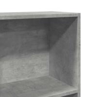 Boekenkast 40x24x176 cm bewerkt hout betongrijs - thumbnail