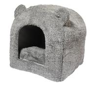 40 Winks Rosewood kattenmand iglo teddy grijs - thumbnail