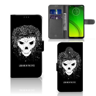 Telefoonhoesje met Naam Motorola Moto G7 Power Skull Hair Telefoonhoesje met Naam Motorola Moto G7 Power Skull Hair
