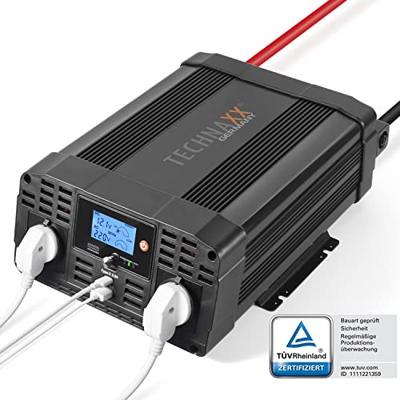 Technaxx TE20 Omvormer 2000 W 12 V/DC - 230 V/AC