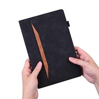 Luxe stand flip sleepcover hoes - Samsung Galaxy Tab S7 / S8 - Zwart - thumbnail