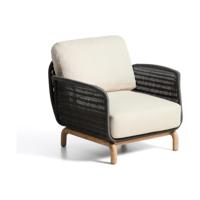 Kave Home Alipa loungestoel Donkergrijs - thumbnail