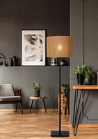 Lucide MAGIUS - Vloerlamp - Ø 42 cm - 1xE27 - Naturel - thumbnail