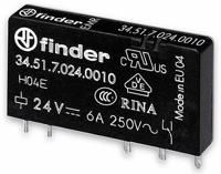 Finder 34.51.7.012.5010 Printrelais 12 V/DC 6 A 1x wisselcontact 1 stuk(s) Tube - thumbnail