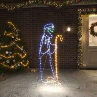 Kerstfiguren herder en lam met 168 LED's 102,5x35 cm - thumbnail