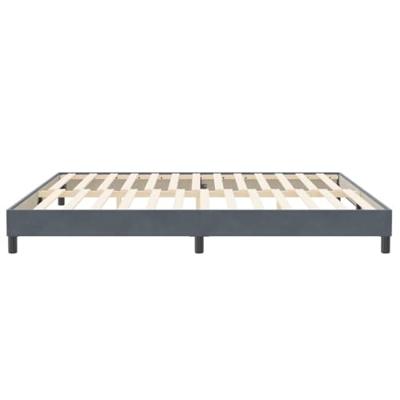 Boxspringbed zonder matras 200x210 cm fluweel donkergrijs Boxspringbed zonder matras 200x210 cm fluweel donkergrijs